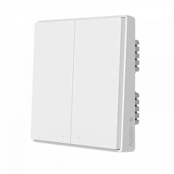 Розумний вимикач Xiaomi Aqara Smart Wall Switch D1 (подвійний) Apple HomeKit без нульової лінії