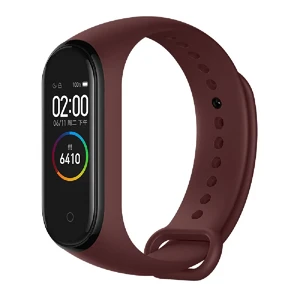 Силіконовий ремінець Xiaomi Mi Band 3 | 4 Wine Red для фітнес-браслета - Фото 2