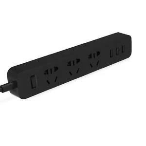 Удлинитель Xiaomi Mi Power Strip 3 Sockets | 3 USB 10W Ports Black - Фото 2