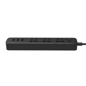Подовжувач Xiaomi Mi Power Strip 3 Sockets | 3 USB 10W Ports Black