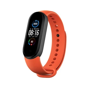 Оригинальный ремешок Xiaomi Strap Orange для фитнес-браслета Xiaomi Mi Band 5 | 6