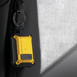 Противоударный чехол на замке для AirPods 3 с карабином | iLoungeMax Lock Case Yellow - Фото 10