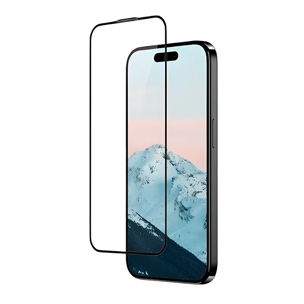 Захисне скло з рамкою для поклейки Baseus Diamond Full-Coverage HD для iPhone 15 Pro