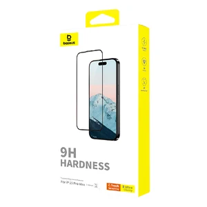 Захисне скло з рамкою для поклейки Baseus Diamond Full-Coverage HD для iPhone 15 Pro - Фото 3