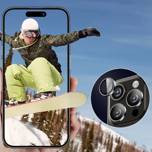 Захисне скло на камеру ESR Armorite Lens Protector Black для iPhone 15 Pro | 15 Pro Max - Фото 5