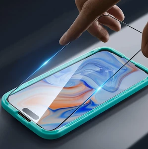 Защитное стекло с рамкой для поклейки ESR Tempered-Glass 1-Pack для iPhone 16 Plus | 15 Plus - Фото 5