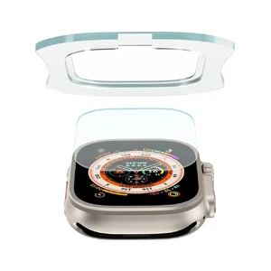 Захисне скло з рамкою для поклейки iLoungeMax Anti-Scratch для Apple Watch Ultra 49mm