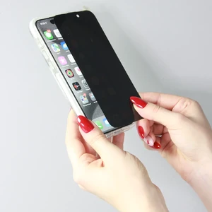 Защитное стекло антишпион с рамкой для поклейки Baseus Diamond Privacy для iPhone 16 Plus | 15 Plus - Фото 5