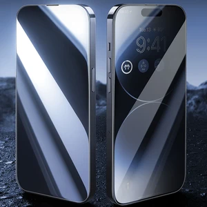 Защитное стекло антишпион с рамкой для поклейки Baseus Diamond Privacy для iPhone 16 Plus | 15 Plus - Фото 2