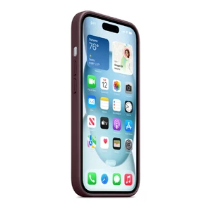 Захисний чохол Apple FineWoven Case з MagSafe Mulberry (MT3E3) для iPhone 15 - Фото 3