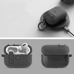 Защитный чехол с замком и карабином VRS Design MODERN LOCK для AirPods Pro 2 Sandstone - Фото 4