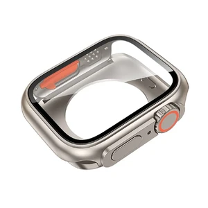 Защитный чехол-обманка для Apple Watch 9 | 8 | 7 (45mm) в стиле Ultra со стеклом | iLoungeMax Titanium - Фото 3