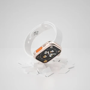Защитный чехол-обманка для Apple Watch 9 | 8 | 7 (45mm) в стиле Ultra со стеклом | iLoungeMax Titanium - Фото 6
