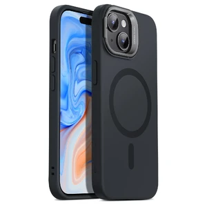 Защитный силиконовый чехол MagSafe с подставкой ESR Cloud Soft Case Stash Stand Black для iPhone 15 Plus - Фото 2