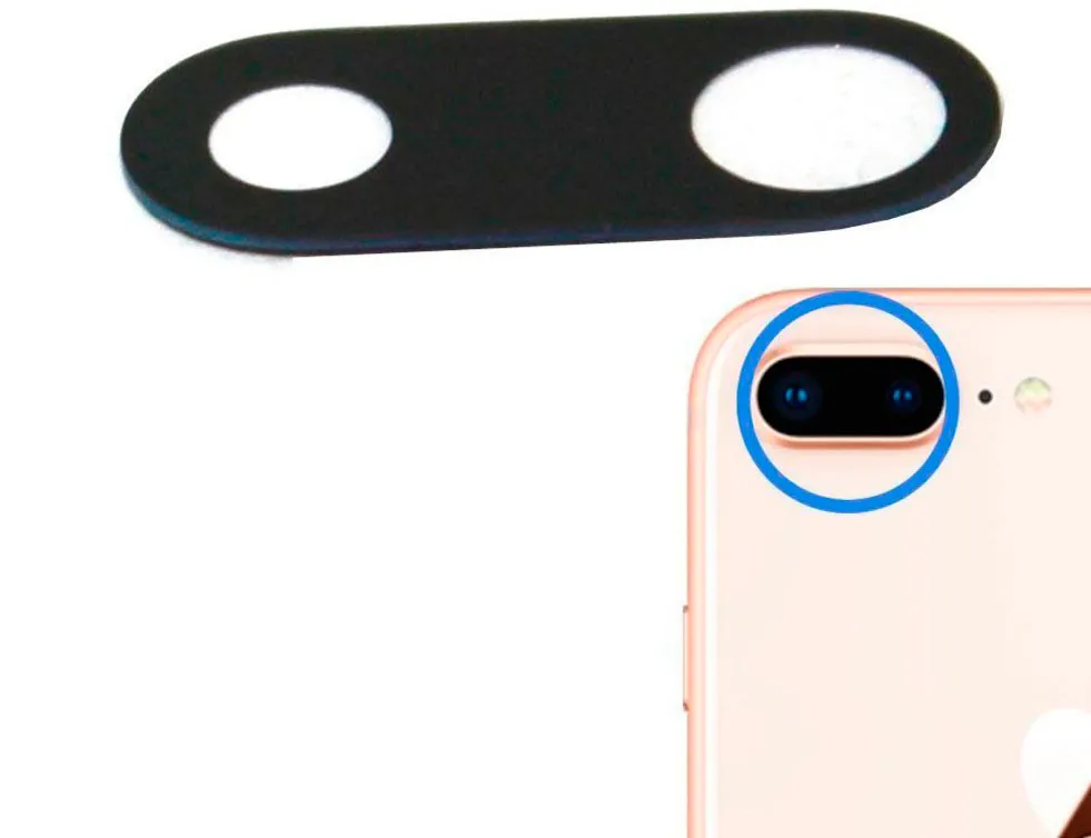 Замена стекла задней камеры iPhone 8 Plus