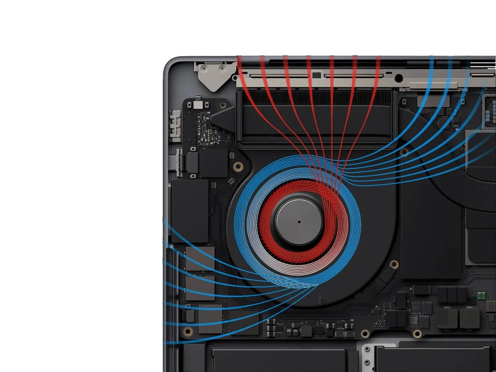 Замена вентилятора (кулера) MacBook Pro 16" M1 (2021) A2485