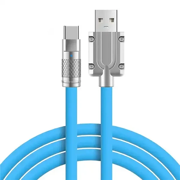 Зарядний кабель iLoungeMax Super Fast Charger Cable USB to Lightning 120W Blue 1m
