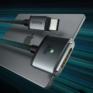 Зарядний кабель Mcdodo Flash Magnetic Cable USB-C to Magsafe 3 with LED 140W (2m) - Фото 6