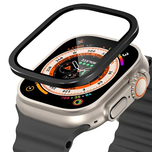 Захисне скло для Apple Watch Ultra 49mm | iLoungeMax Screen Protector Black
