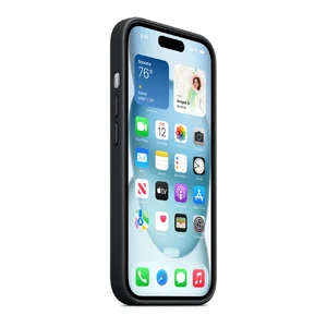 Защитный чехол Apple FineWoven Case с MagSafe Black (MT393) для iPhone 15 - Фото 3