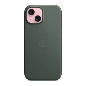 Защитный чехол Apple FineWoven Case с MagSafe Evergreen (MT4F3) для iPhone 15 Plus - Фото 4