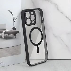 Захисний чохол з MagSafe для iPhone 14 Pro | iLoungeMax Clear Case Black - Фото 2