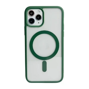 Защитный чехол с MagSafe для iPhone 13 Pro | iLoungeMax Clear Case Green  - Фото 1