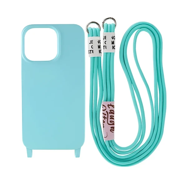 Защитный чехол со шнурком iLoungeMax Crossbody Case Sea Blue для iPhone 14 Pro
