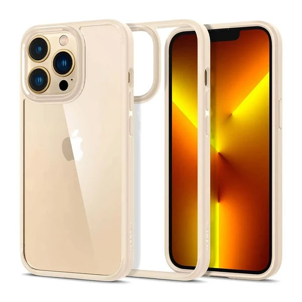 Защитный чехол Spigen Ultra Hybrid Sand Beige для iPhone 13 Pro в Сумах
