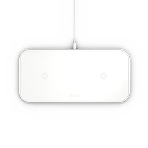 Беспроводная зарядка Zens Dual Aluminium Wireless Charger 10W White - Фото 2
