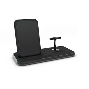 Бездротова док-станція Zens Stand + Dock Aluminium Wireless Charger Black 10W - Фото 2