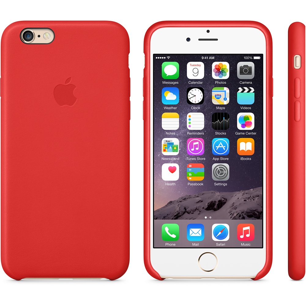Оригінальний чохол Apple leather Case (PRODUCT) RED для iPhone 6 
