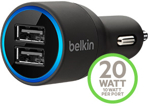 автозарядка belkin dual с кабелем lightning-usb на 10w 2.1 A автозарядка belkin dual с кабелем lightning-usb на 10w 2.1 A