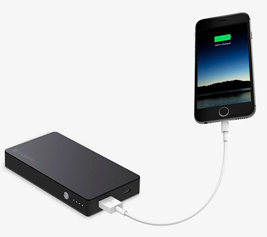 Повербанк с памятью Mophie Spacestation 6000mAh 32Gb цена