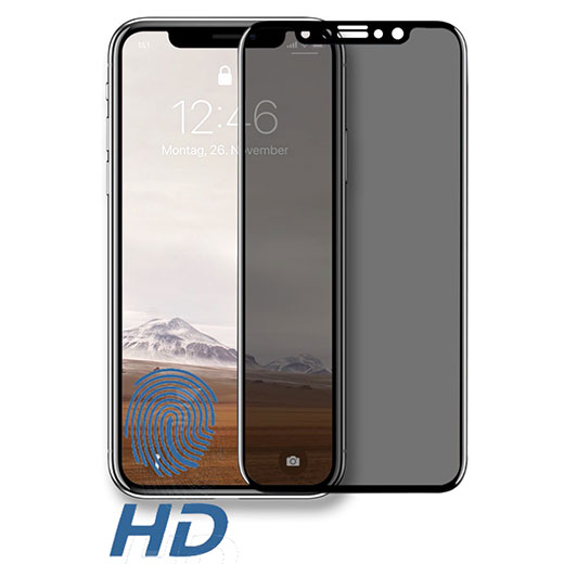 Защитное стекло антишпион Woodcessories Premium 3D Privacy Filter для iPhone 12 mini