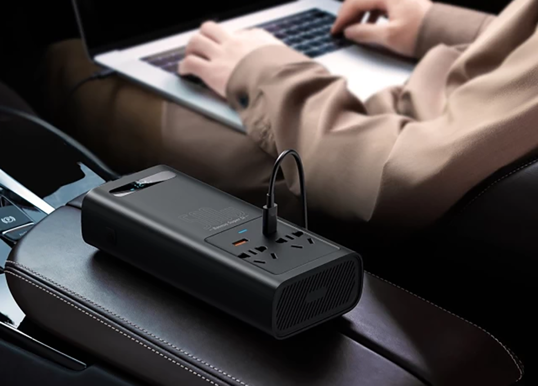 Автомобильный инвертор Baseus Super Si 12V to 220V Power Inverter 500W с чистой синусоидой