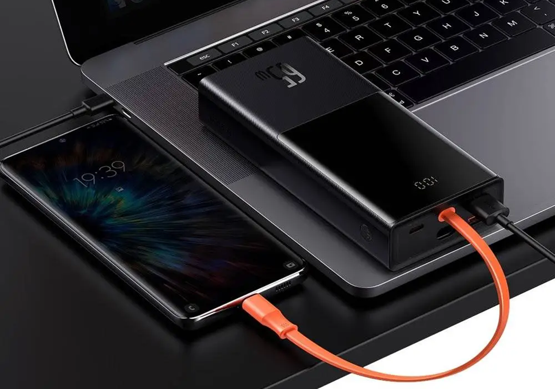 Повербанк із швидкою зарядкою Baseus Elf Digital Display 65W 20000mAh