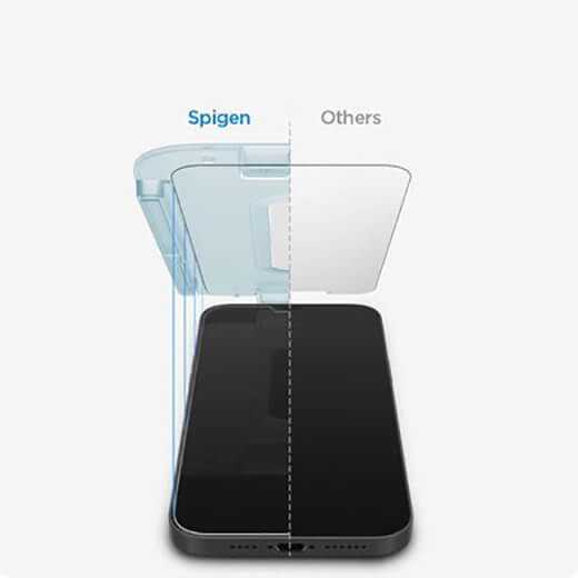 Защитное стекло с рамкой для поклейки Spigen EZ FIT GLAS.tR SLIM для iPhone 12 mini