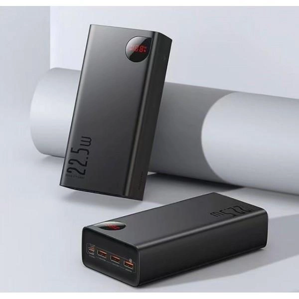 Повербанк из карбона с быстрой зарядкой, 40000 mAh, 22,5W, PD/QC | Baseus Adaman Power Bank