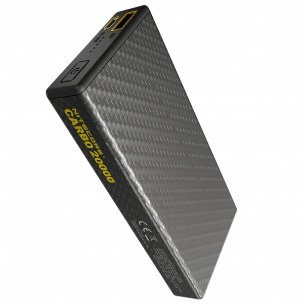 Поверь банк с быстрой зарядкой Nitecore Carbo 20000 Power Bank USB-C IPX5 PD/QC 20W 20000 mAh