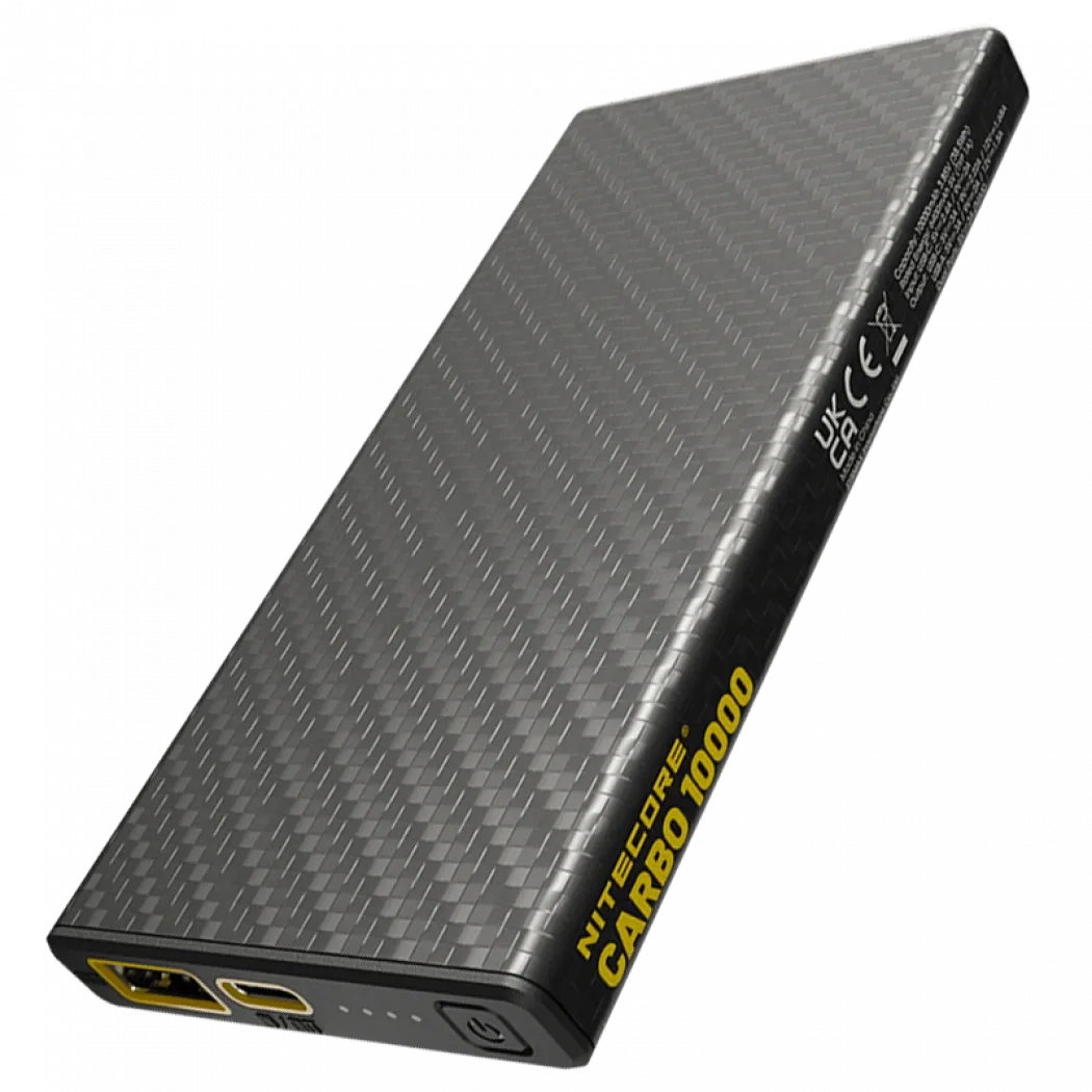 Поверь банк с быстрой зарядкой Nitecore Carbo 10000 Power Bank USB-C IPX5 PD/QC 20W 10000 mAh