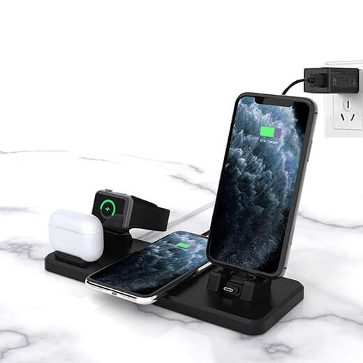Беспроводная док-станция 6-in-1 iLoungeMax 15W для iPhone/AirPods/Apple Watch 1/2/3/4/5
