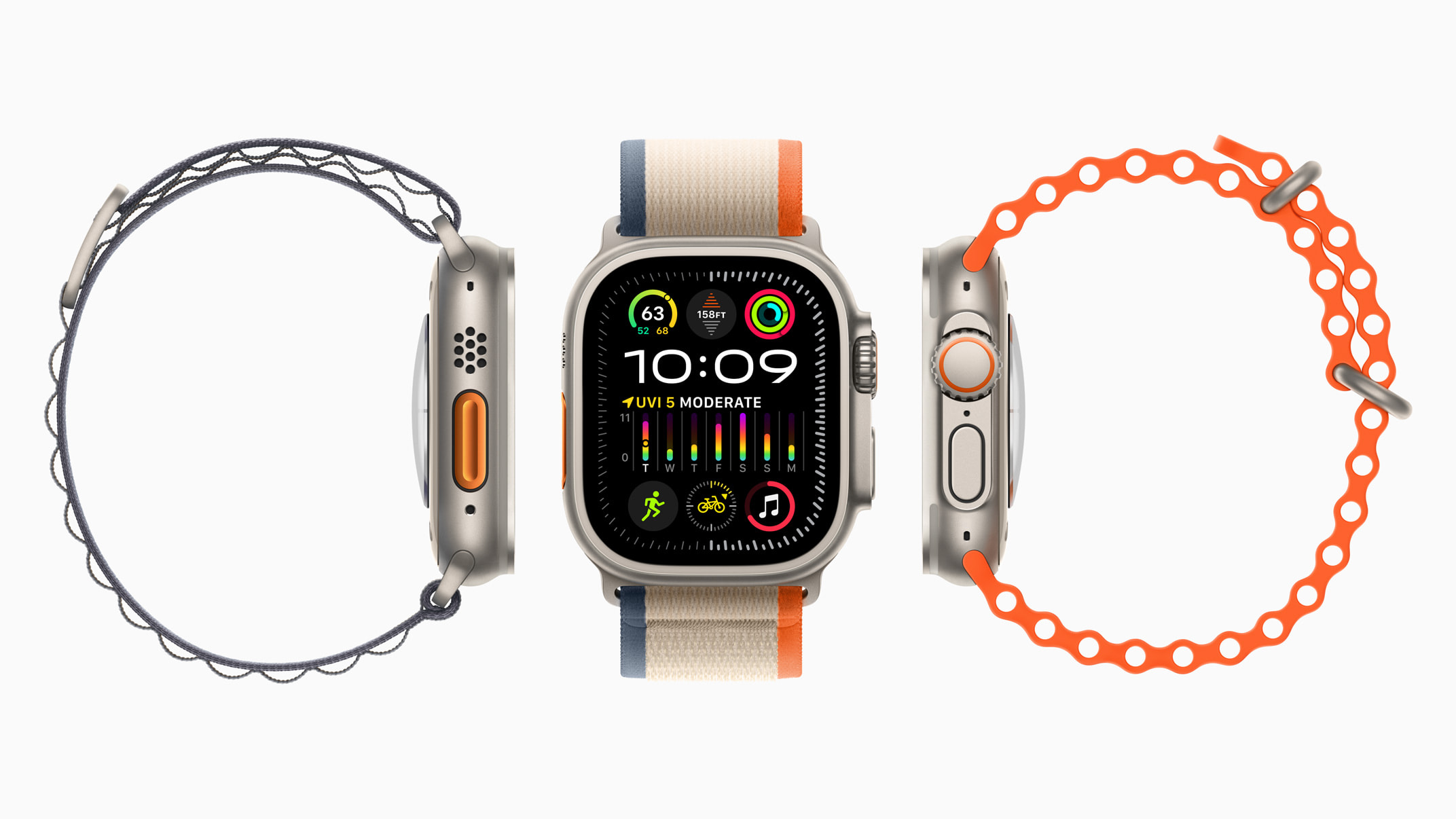 Смарт-годинник Apple Watch Ultra 2 GPS + Cellular 49mm Titanium Case з Blue Alpine Loop S (MREK3)