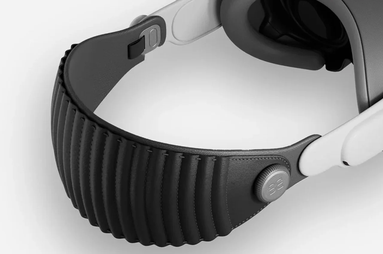 Ремінець BandWerk Nappa Apple Vision Head Band Black для Apple Vision Pro