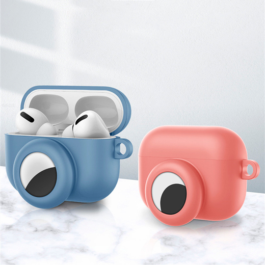 Купити силіконовий чохол із карабіном iLoungeMax 2-in-1 White для AirPods 3 | AirTag