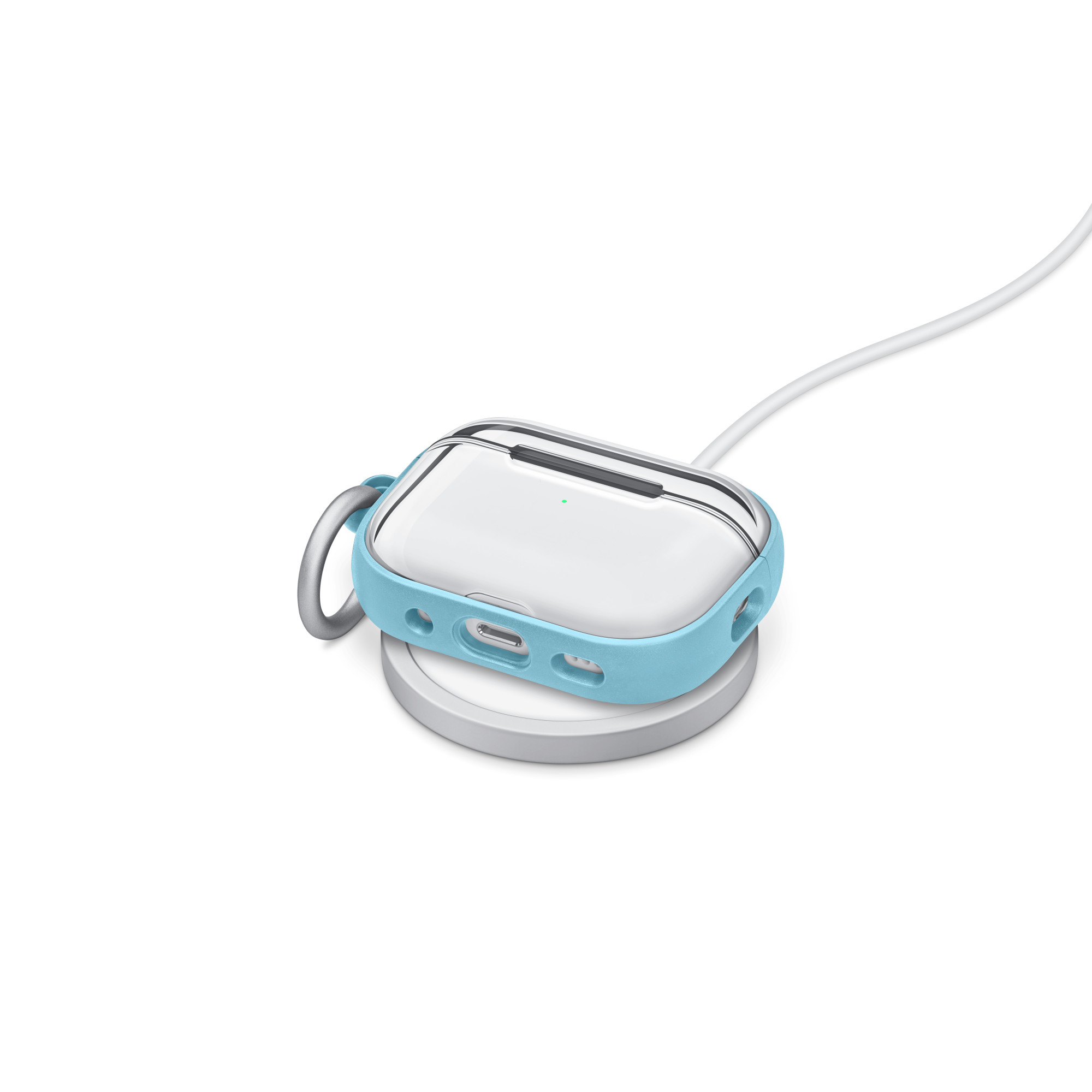 Пластиковый чехол с карабином для AirPods Pro 2 OtterBox Lumen Blue