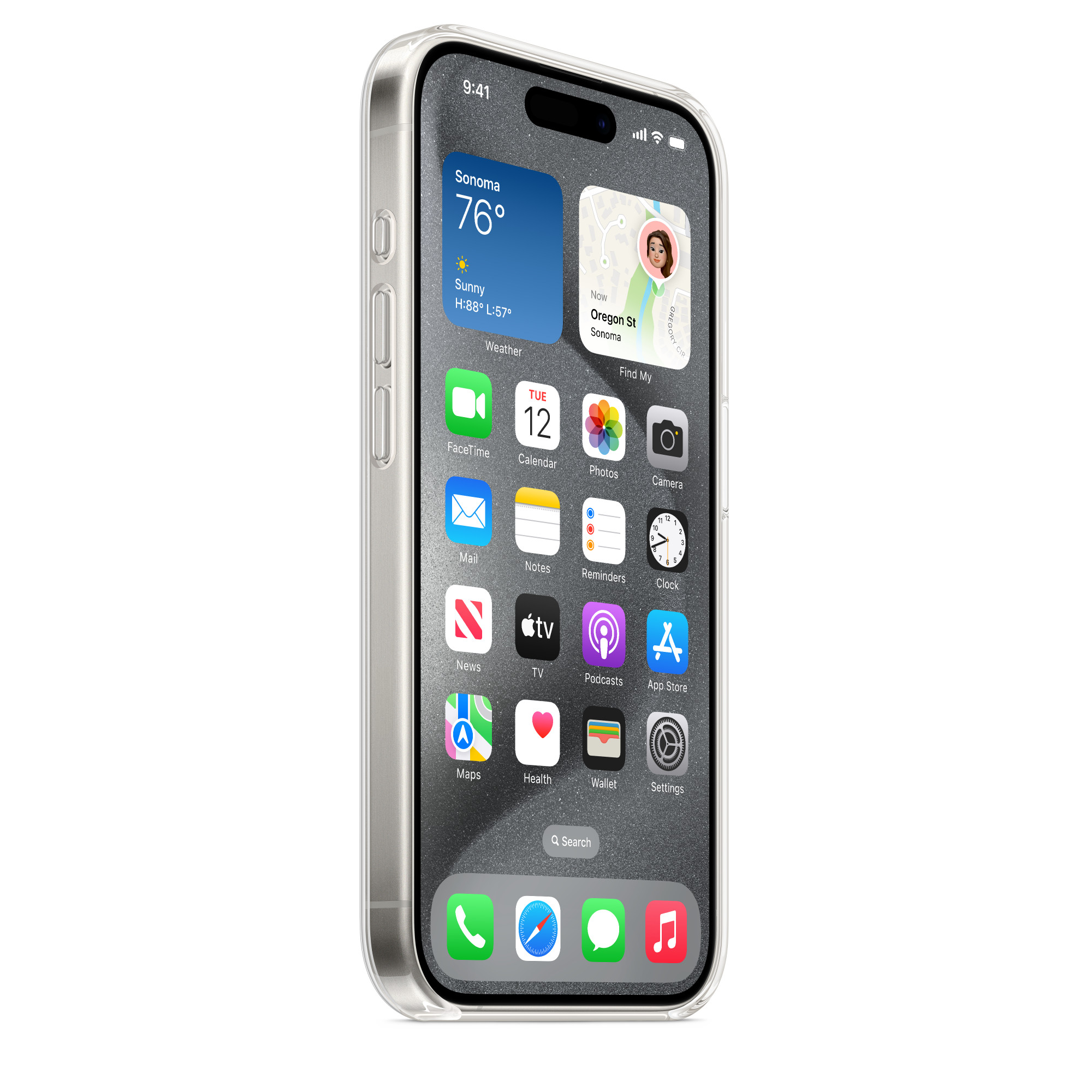 Прозрачный чехол с MagSafe Apple Clear Case для iPhone 15 Pro