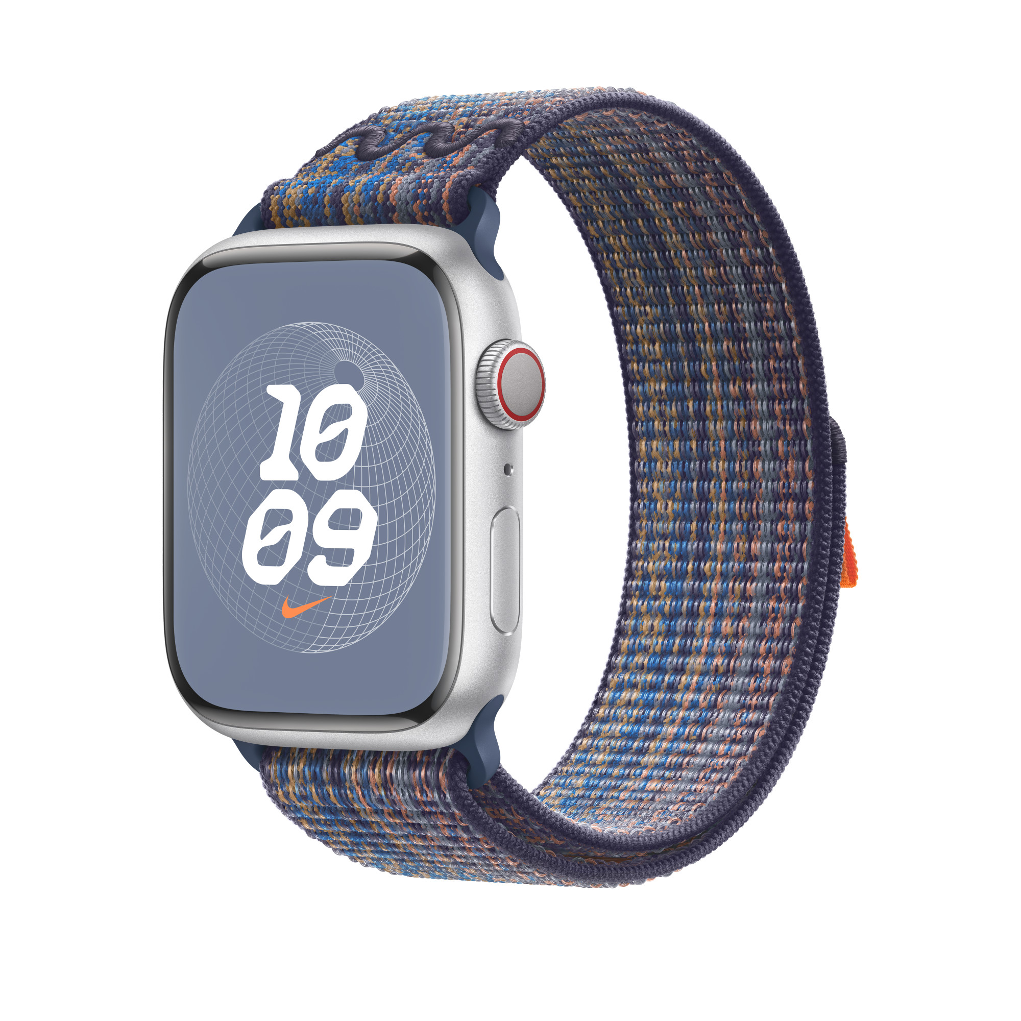Ремешок Apple Game Royal/Orange Nike Sport Loop (MTL23) для Apple Watch Ultra 2 41 mm | 40 mm | 38 mm
