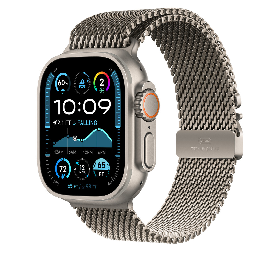 Ремешок iLoungeMax Milanese Loop Natural Titanium для Apple Watch