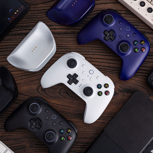Беспроводной геймпад 8BitDo Ultimate 2 для Windows / Android с TMR джойстиком и эффектом Холла / тактильными триггерами Black